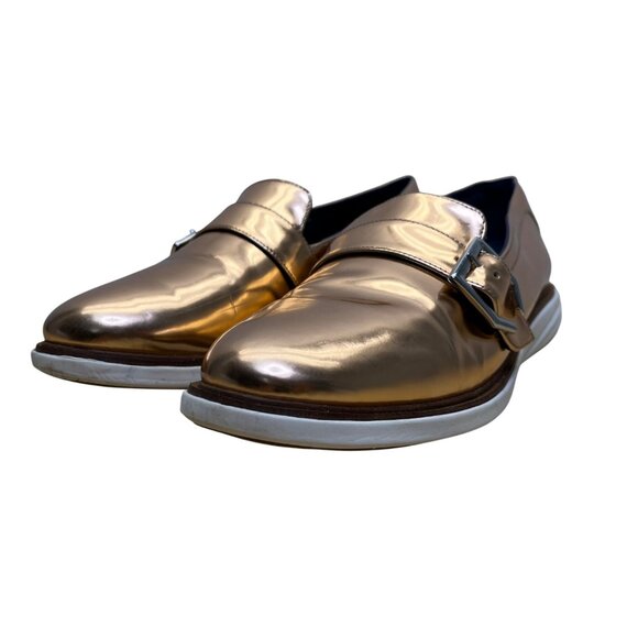 Cole Haan Women’s Rose Gold Metallic Leather Grandevolution Loafers Size 8.5 - Picture 3 of 8